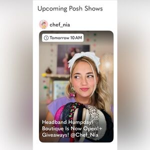 ⭐️ Save The Date! ⭐️ Nia’s Live Show Schedule